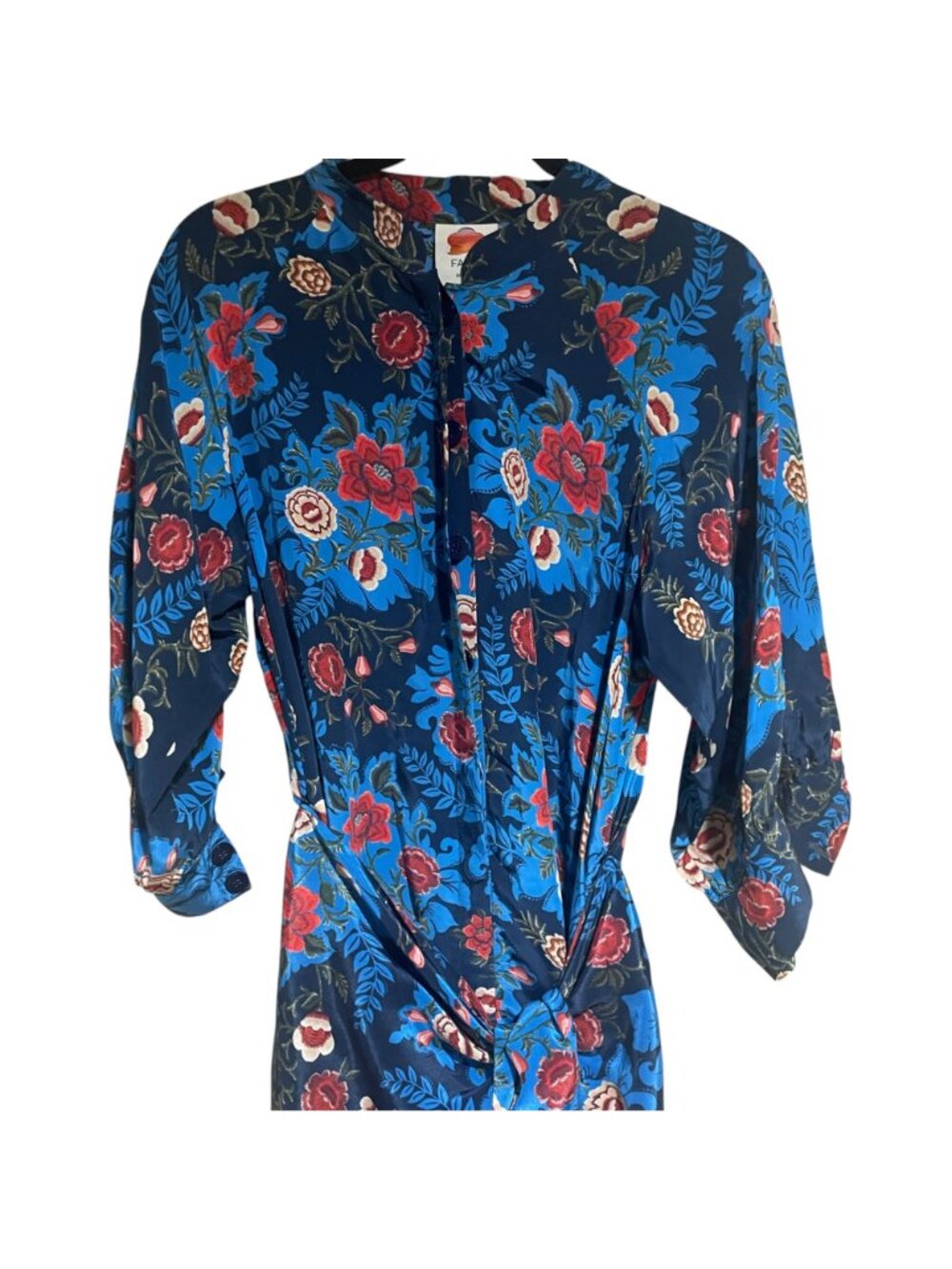 Farm rio arabesque floral tie front dress - Picture 5 of 12